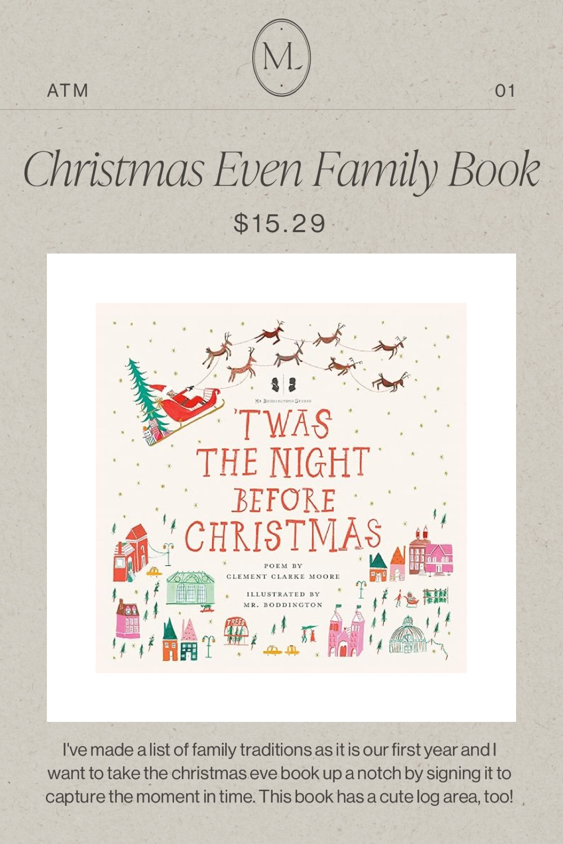 This weeks items that I’m loving at the moment to inspire your home, fashion style, well-being, health and overall lifestyle! Christmas Eve book tradition for kids and families 
•
•
•
amazon finds, fall decor, neutral style, amazon home, amazon deals, home decor, affordable fall style, Christmas decor, kids gift, gift idea 

#LTKGiftGuide #LTKCyberWeek #LTKHoliday