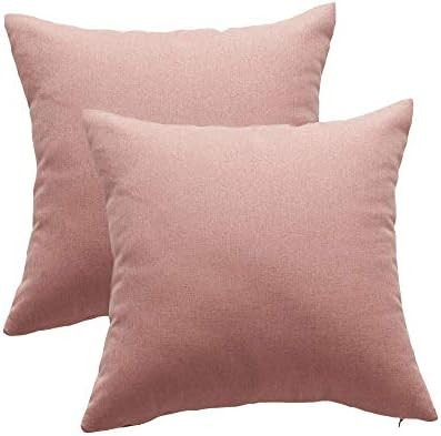 Outdoor Throw Pillow Covers 18x18 - Waterproof Pillows for Couch Set of 2 Decorative Cushion Pillowc | Amazon (US)