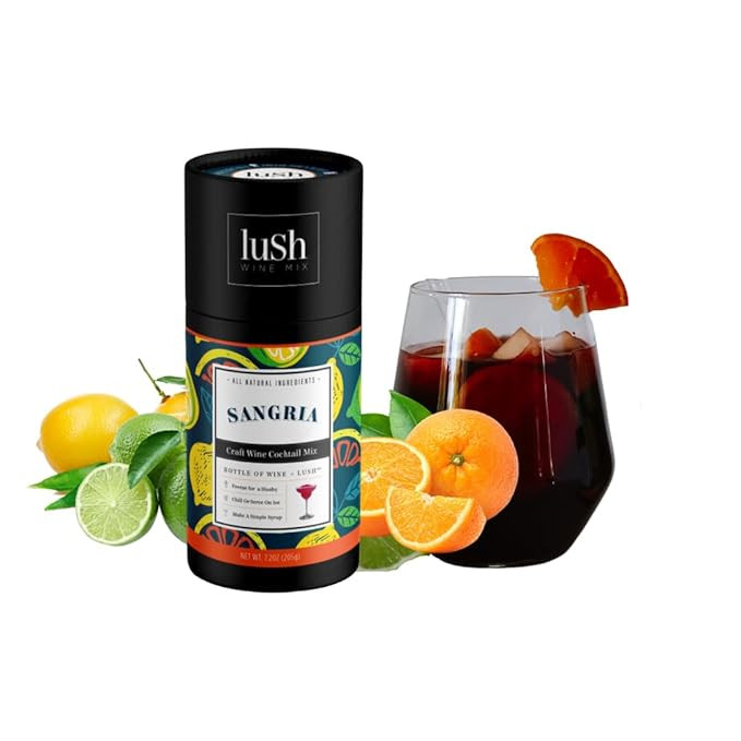 Lush Wine Mix Organic Cocktail Mixers, Drink Mix for 11 Servings of Frozen Wine Slushies, Margari... | Amazon (US)