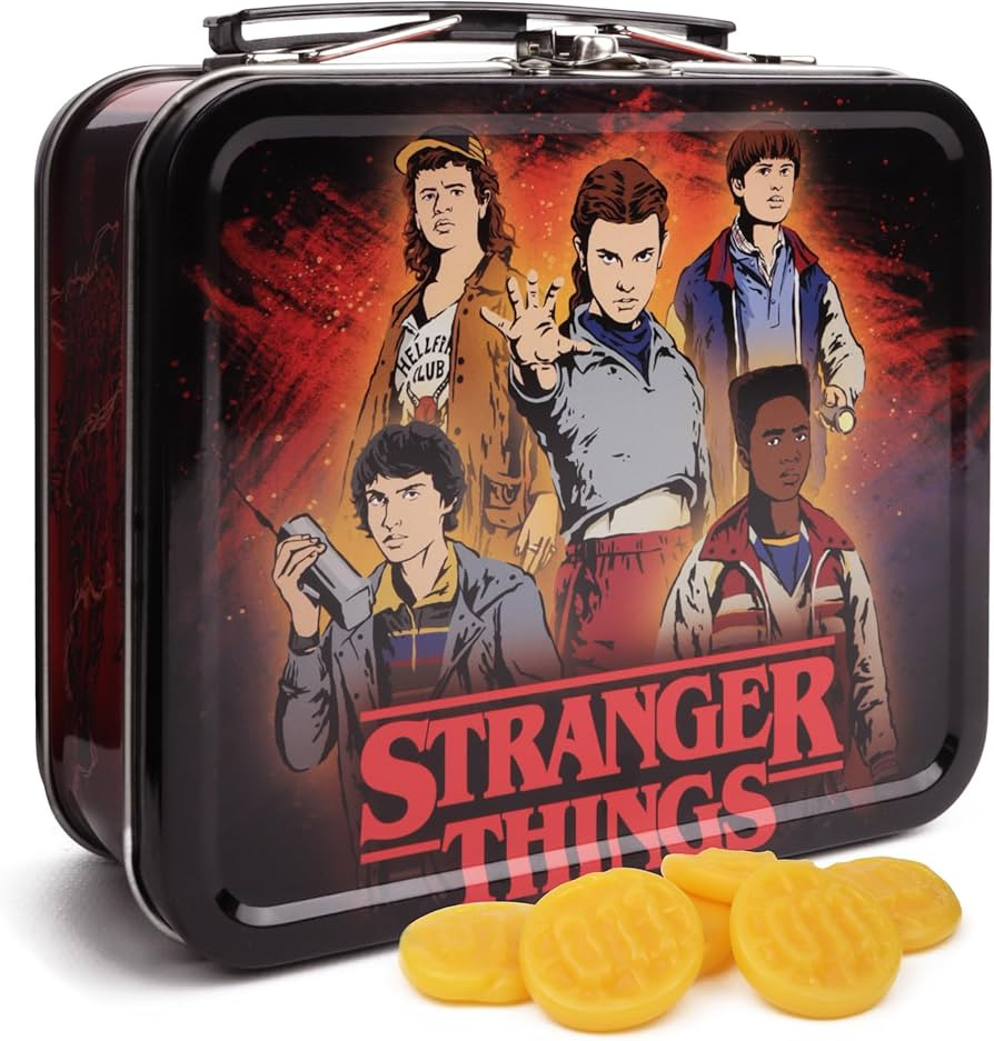 Stranger Things Mini Lunch Box with Gummy Waffle Candy, Collectible TV Show Merch, Individually W... | Amazon (US)