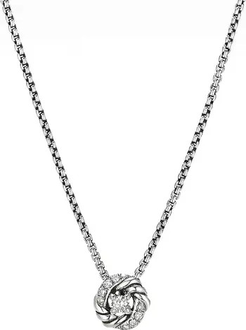 Petite Infinity Pendant Necklace in 18K Yellow Gold with Diamonds | Nordstrom