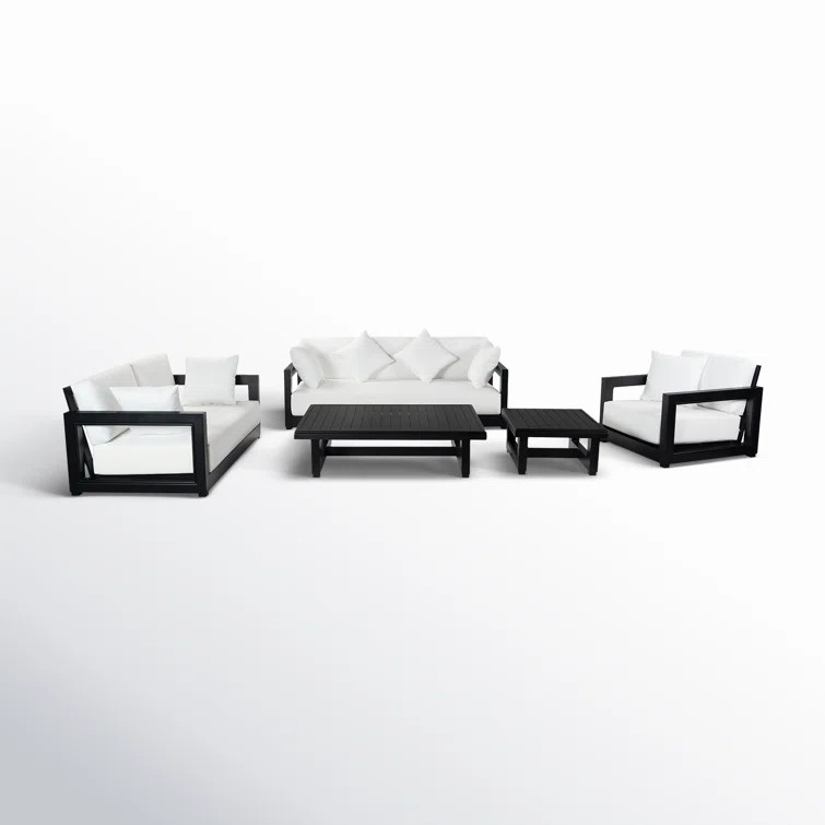 Melrose 5 Piece Sofa Seating Group with Cushions | Wayfair North America