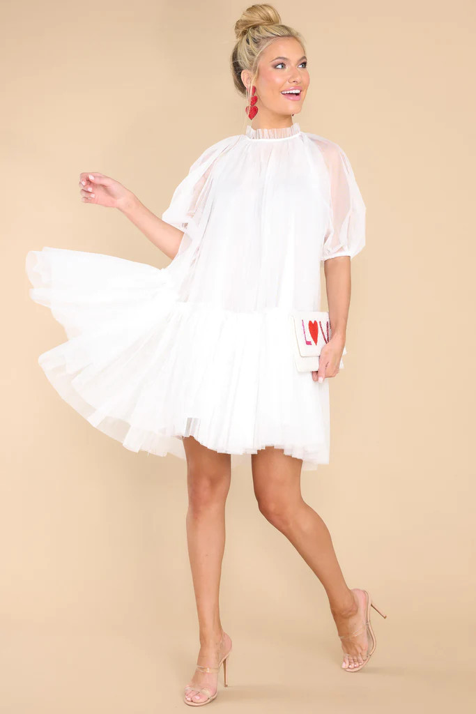 Everything I Ever Wanted White Dress | Red Dress 