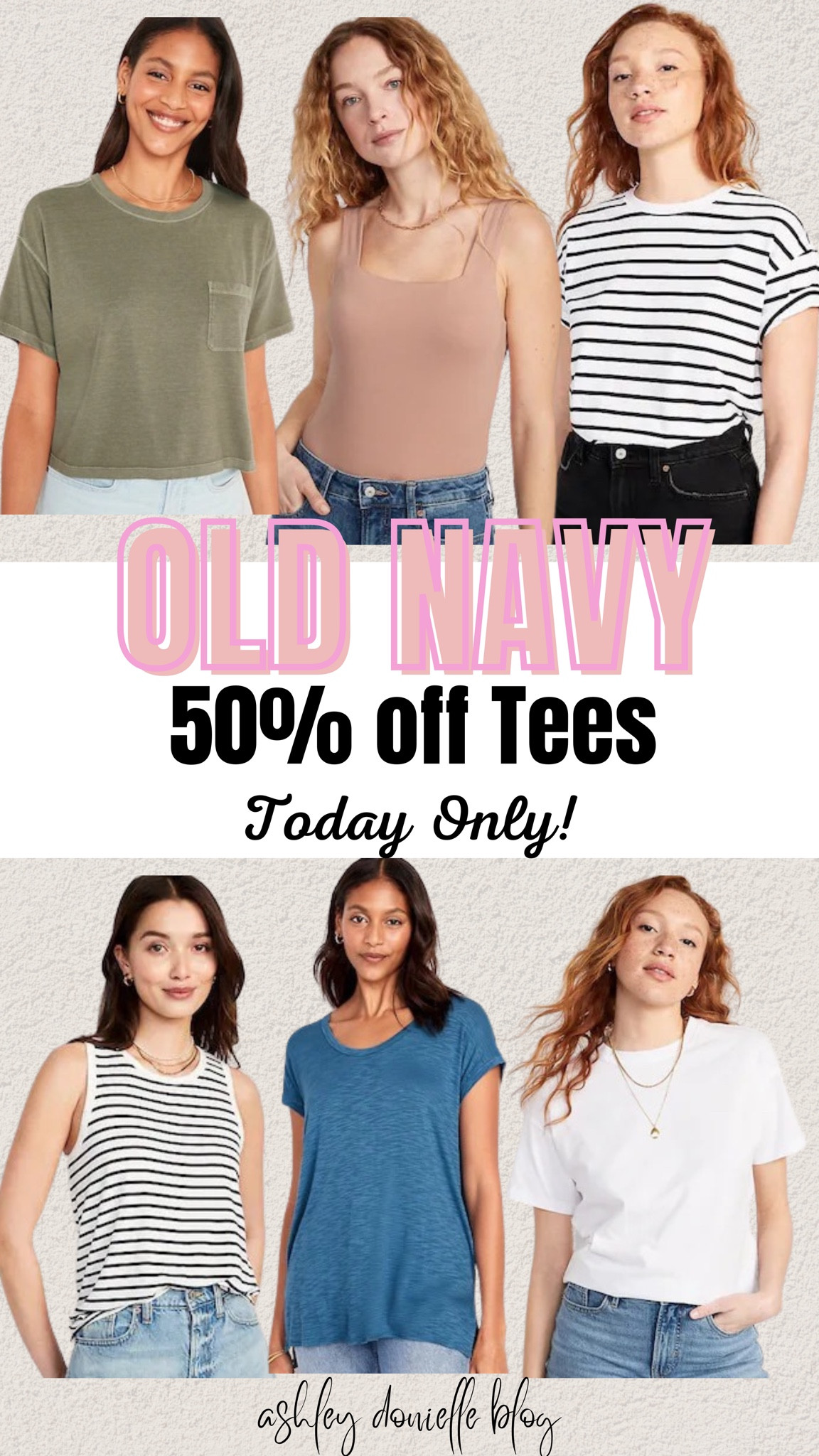 Old navy 50% off tee today only!

T-shirt, striped T-shirt, tank top, oversized T-shirt 

#LTKsalealert #LTKSeasonal #LTKstyletip