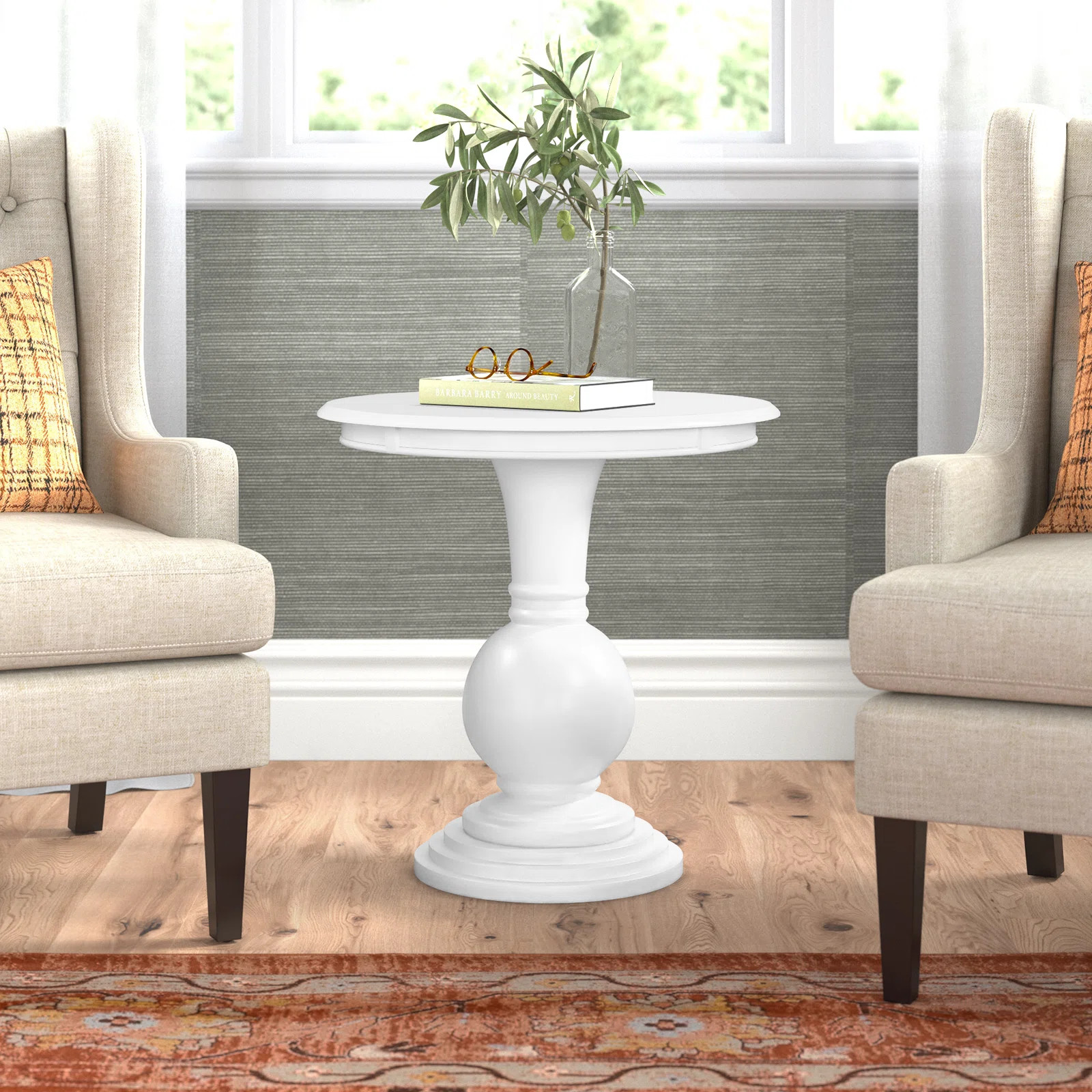 Knight 26” Round Pedestal End Table | Wayfair North America
