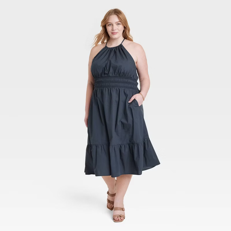 Women's Sleeveless Poplin Dress - A New Day™ | Target