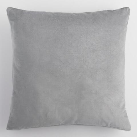 Gray Velvet Throw Pillow
							var ensTmplname="Gray Velvet Throw Pillow";
							ensTmplname=Ma... | World Market
