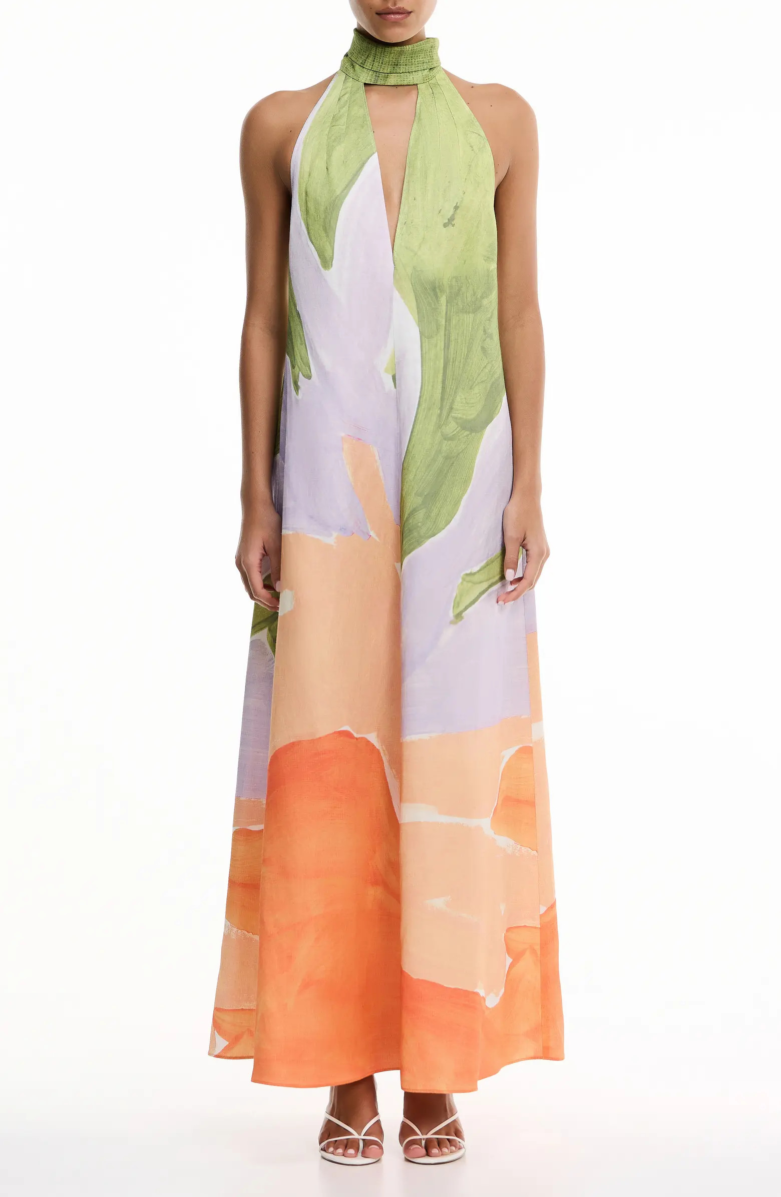 Significant Other Malina Floral Print Halter Dress | Nordstrom | Nordstrom