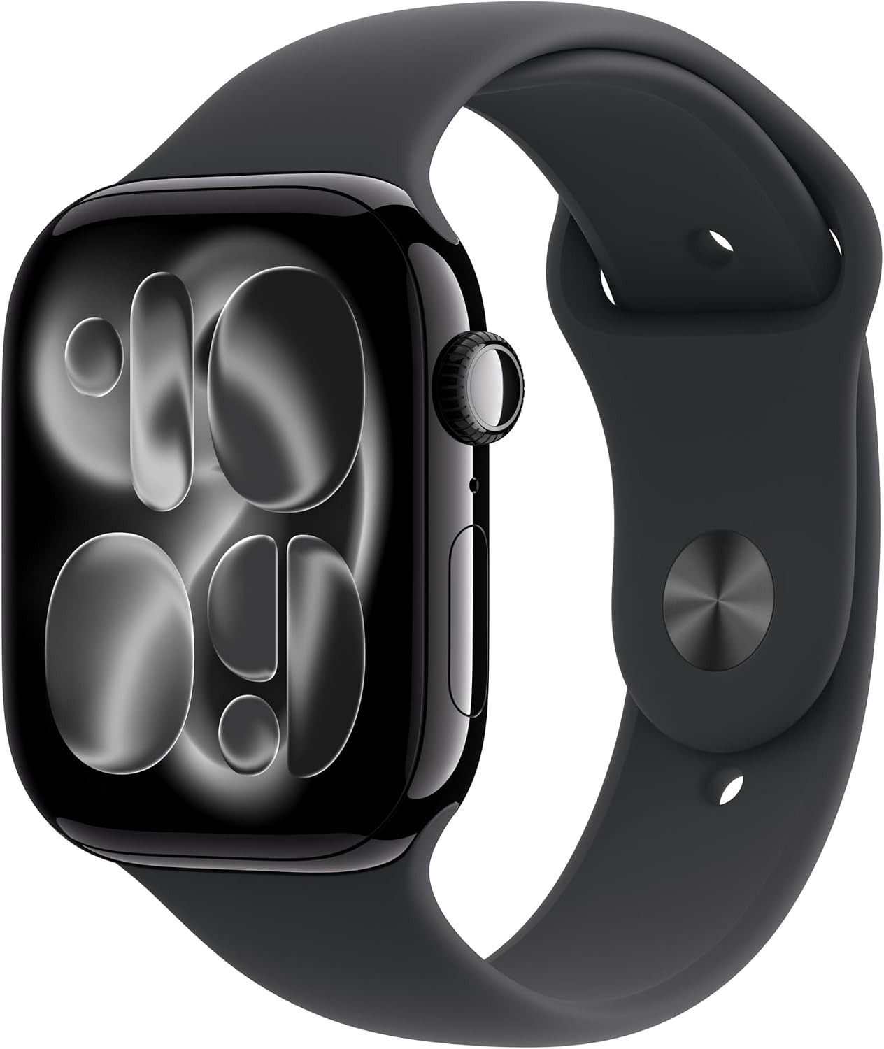 Apple Watch Series 11 GPS 46mm Smartwatch with Jet Black Aluminium Case with Black Sport Band M/L. Sleep Score, Fitness Tracker, Health Monitoring, Always-On Display, Water Resistant | Amazon (UK)