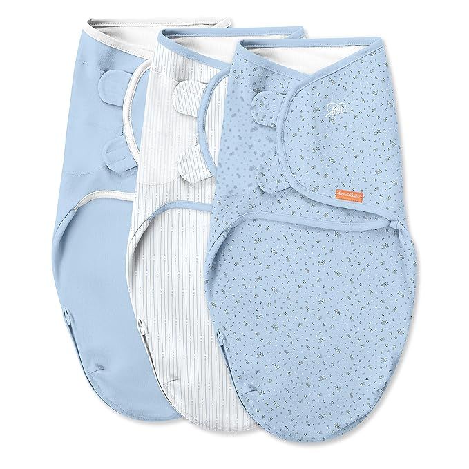 SwaddleMe Easy Change Swaddle – Size Small/Medium, 0-3 Months, 3-Pack (Shooting Stars) | Amazon (US)