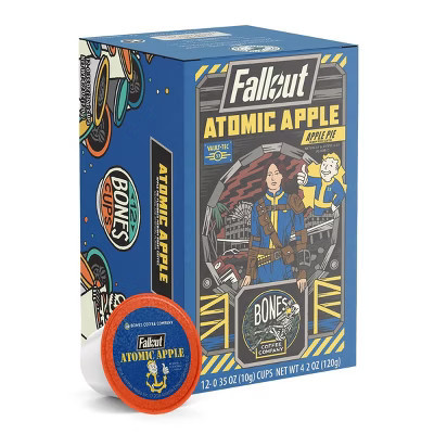 Bones Coffee Company Atomic Apple Fallout Inspired Coffee Apple Pie Flavor 12 ct Single-Serve Bones Cups Coffee Pods Keurig Coffee Maker Compatible | Target