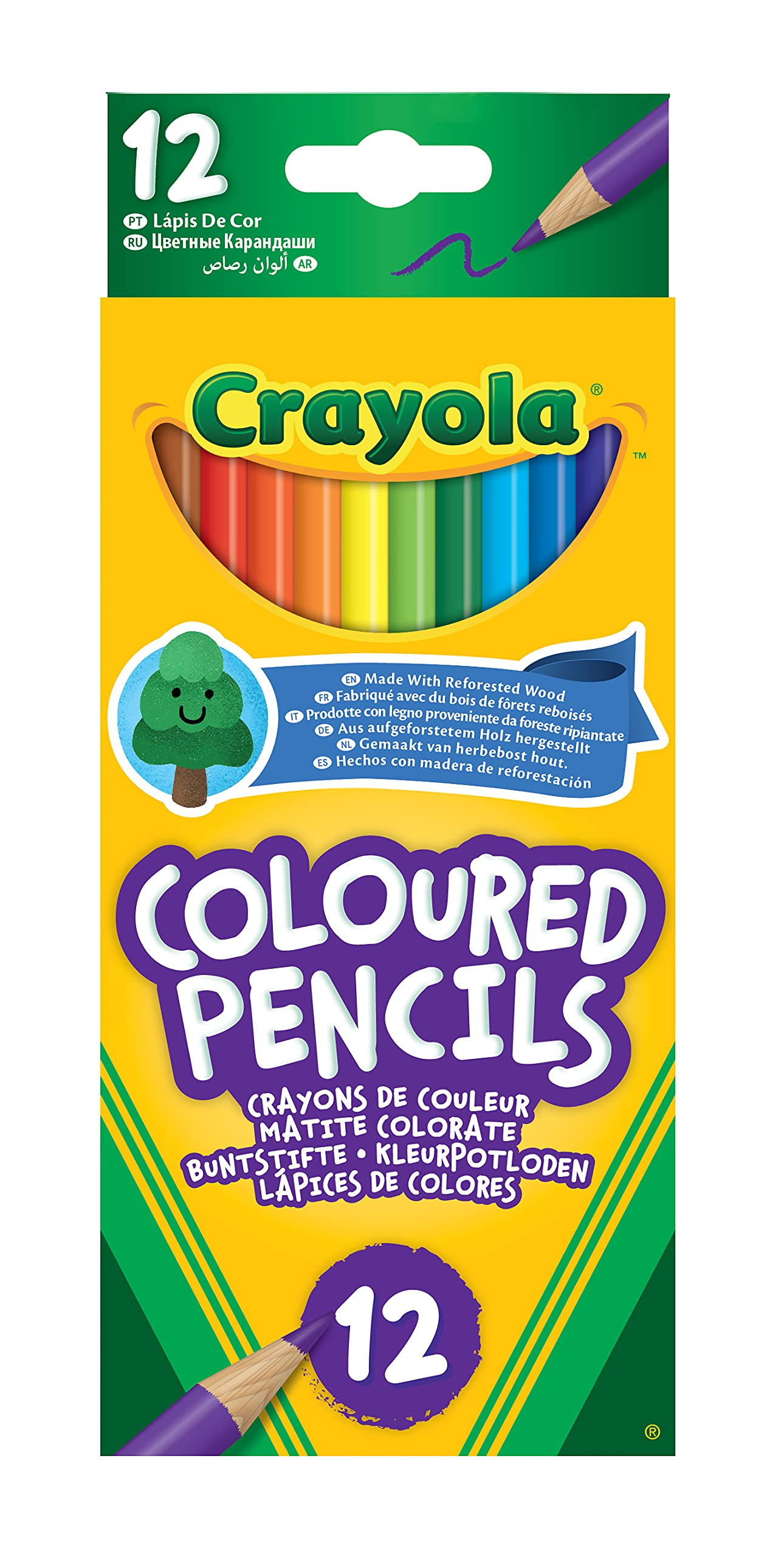Crayola Colouring Pencils - Assorted Colours (Pack of 12) | A Must-Have for All Kids Arts & Crafts Sets | Ideal for Kids Aged 3+ | Amazon (US)