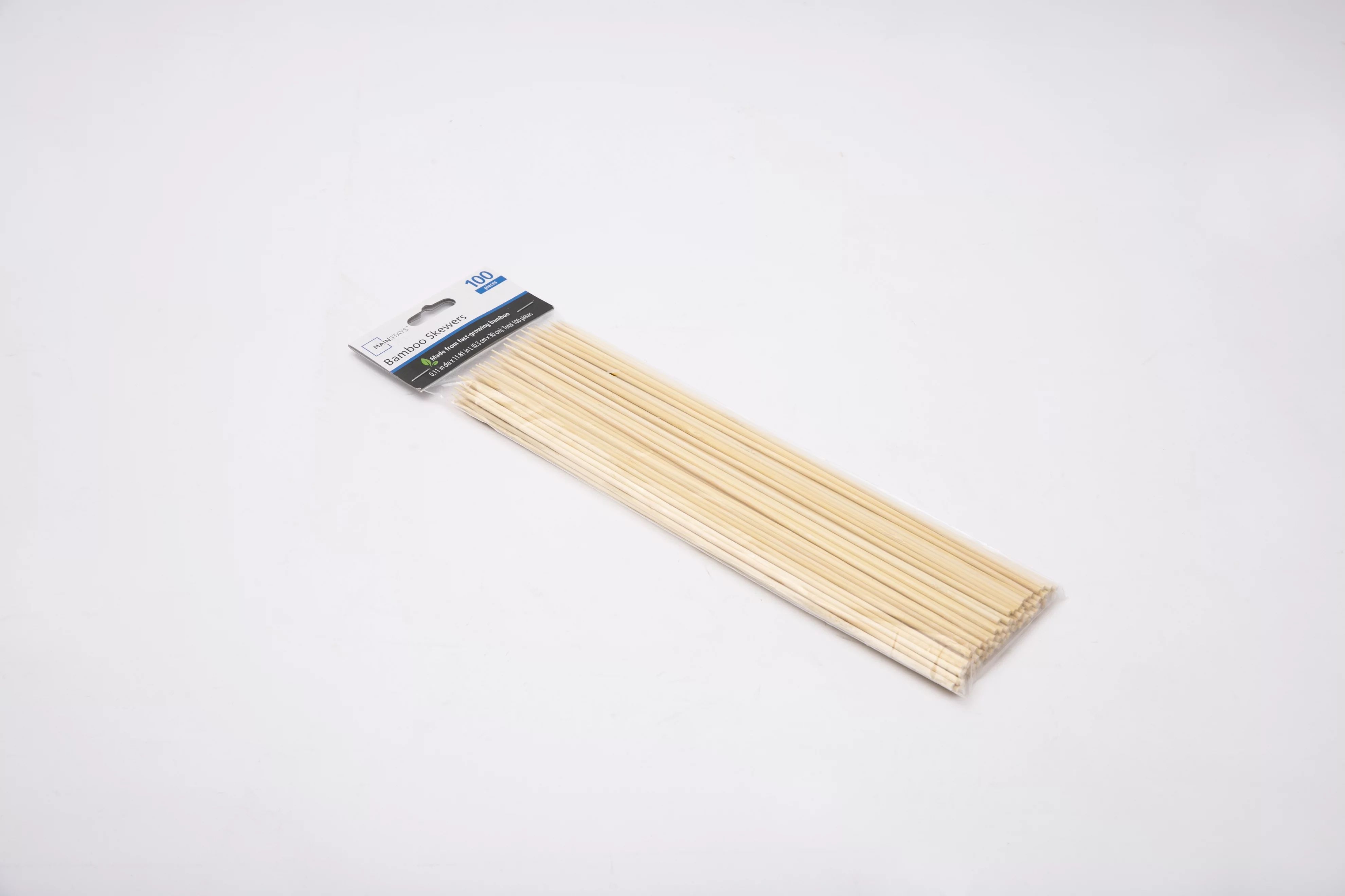 Mainstays 100% Natural Environmental-Friendly Bamboo Skewers (100 PCS). - Walmart.com | Walmart (US)