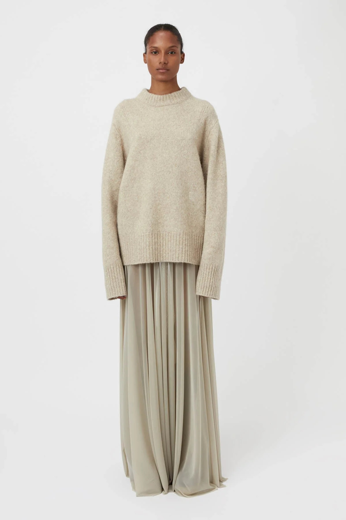 Andes Knit Sweater in Oatmeal Melange - CAMILLA AND MARC® C&M | CAMILLA AND MARC (ANZ)