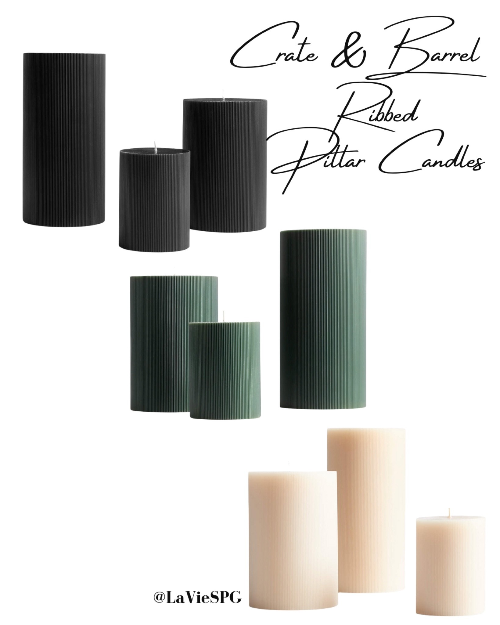 These pillar candles are holiday mantle ready and perfect for any other setting. 

#LTKunder50 #LTKHoliday #LTKhome
