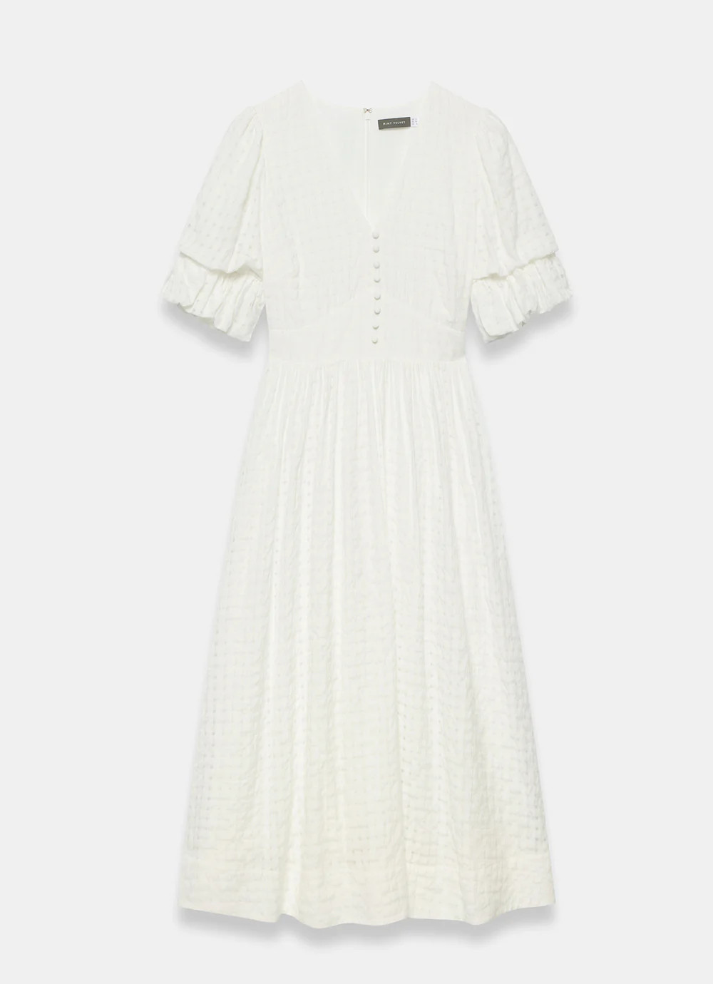 White Checked Midi Dress | Mint Velvet