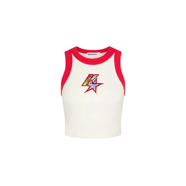 Embroidered Bind Crop Tank - Fastlane Fling | Kulani Kinis US