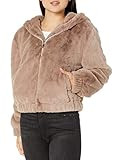 The Drop Women's Sloane Faux Fur Zip Front Hooded Bomber Jacket | Amazon (US)