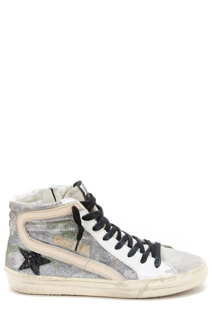 Golden Goose Deluxe Brand Star Patch High-Top Sneakers | Cettire Global