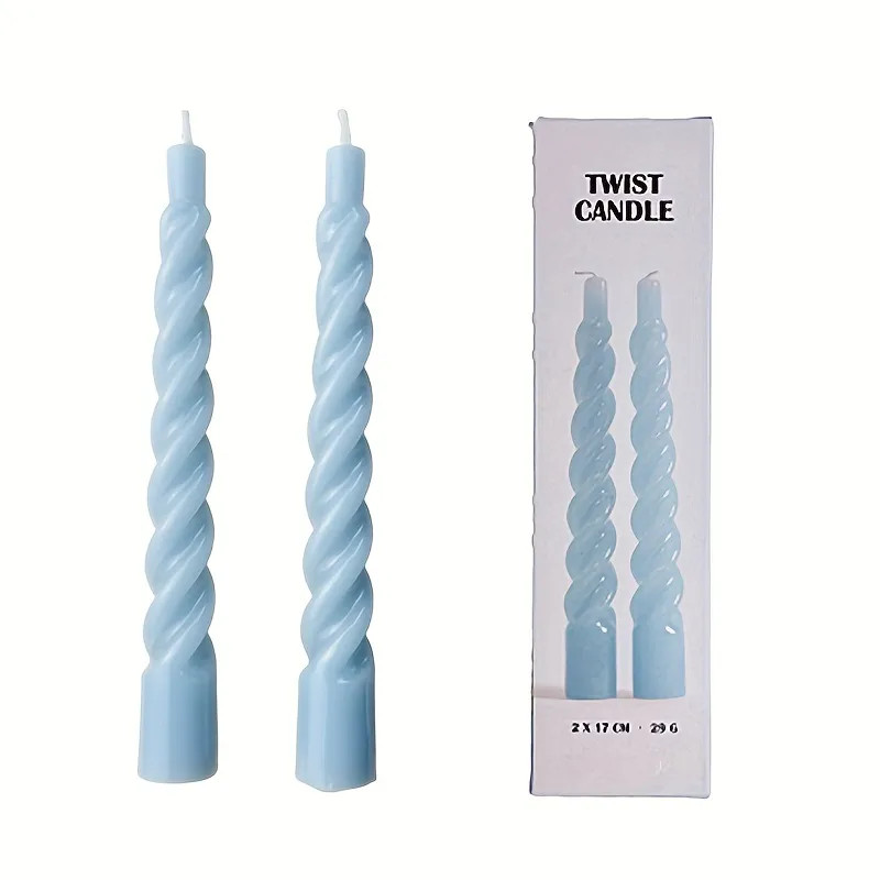 2set Spiral Taper Candlesticks Handmade 5 1 Inches Dripless Twisted Taper Candle For Dinner Weddi... | Temu Affiliate Program