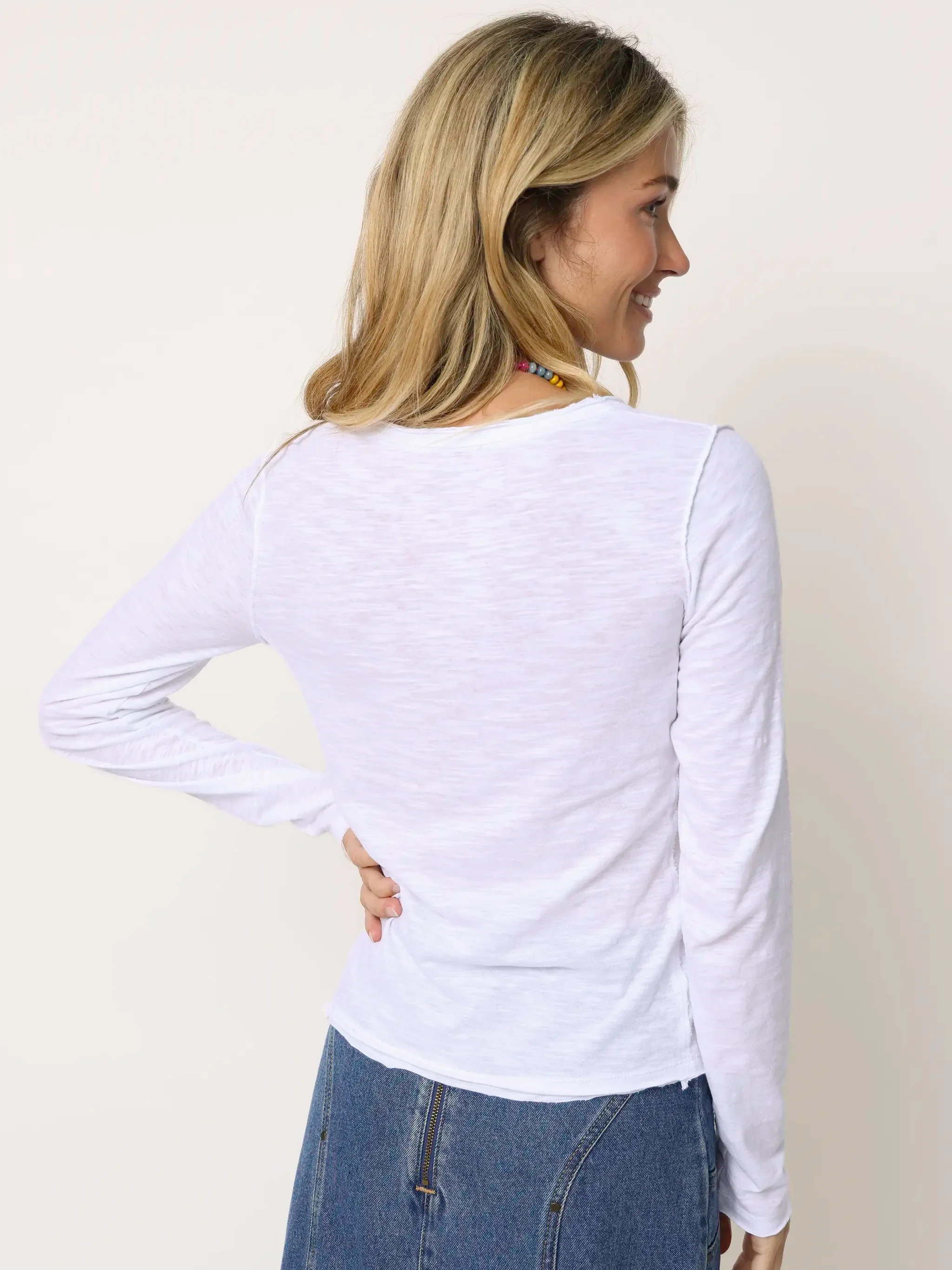 Molly Cotton Long Sleeve Tee Shirt | Natural Life