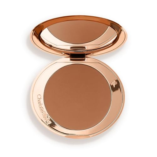 Charlotte Tilbury Airbrush Matte Bronzer - Smoothing & Blurring Powder Bronzer with an Airbrush Finish - Refillable Makeup Infused with Silky Mica & Hyaluronic Acid - 3 Tan | Amazon (US)