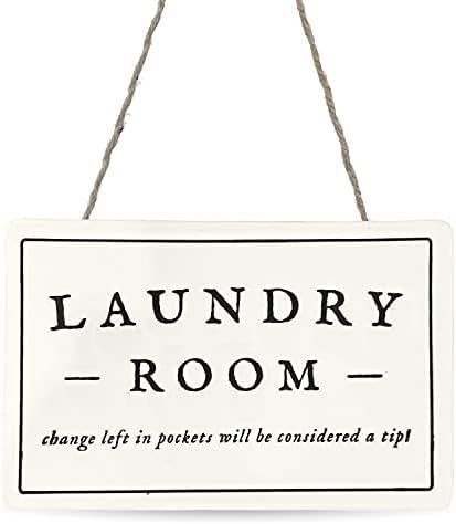 Amazon.com: Carlton Lane Laundry Room Sign – 7.9 x 4.6 x 0.4-inch Laundry Signs for Laundry Roo... | Amazon (US)