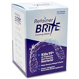 Retainer Brite Tablets for Cleaner Retainers and Dental Appliances - 120 Count | Amazon (US)