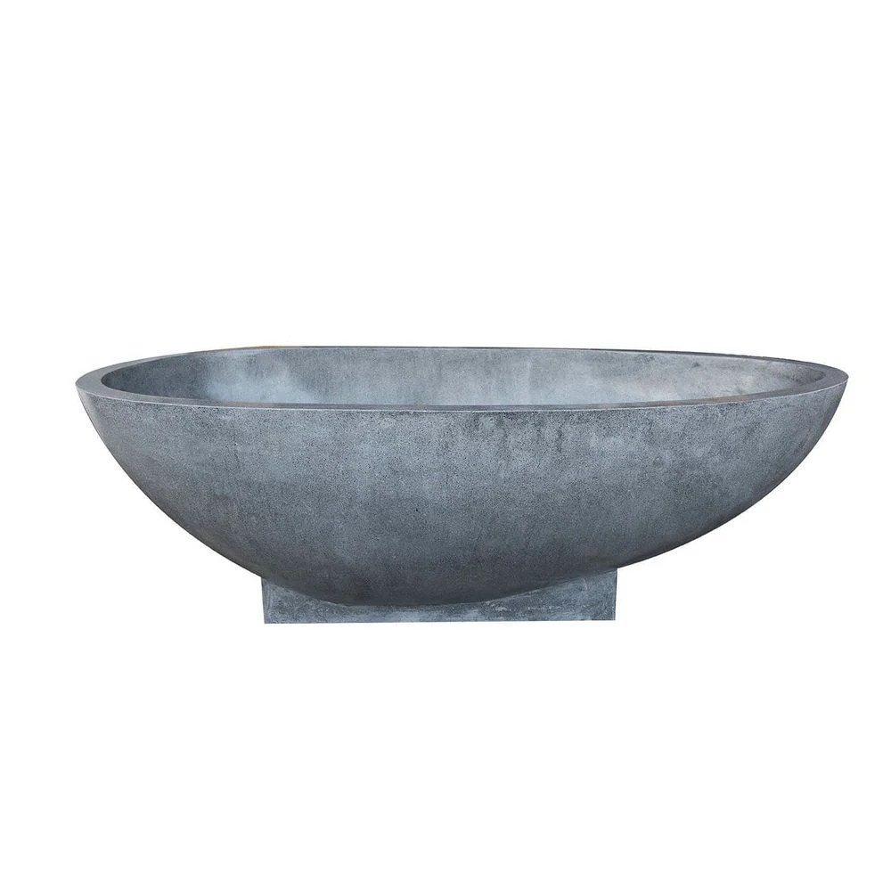 Terrazzo Stone Freestanding Bath Tub - Grey | France and Son