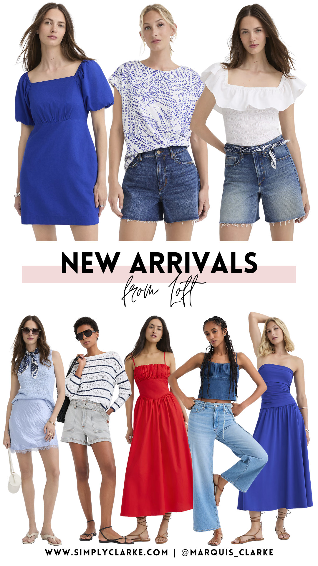 Loft new arrivals that are giving all the summer vacation vibes. From easy dresses to denim, these are the pieces you'll be reaching for on repeat all season long!

 

 #LTKgrwm #LTKootd #LTKSeasonal