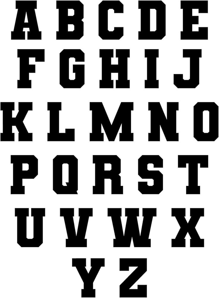 Happy Glorry Iron on Letters 104 Pieces, Iron on Letters for Clothing, Letter Patches, Iron on Le... | Amazon (US)