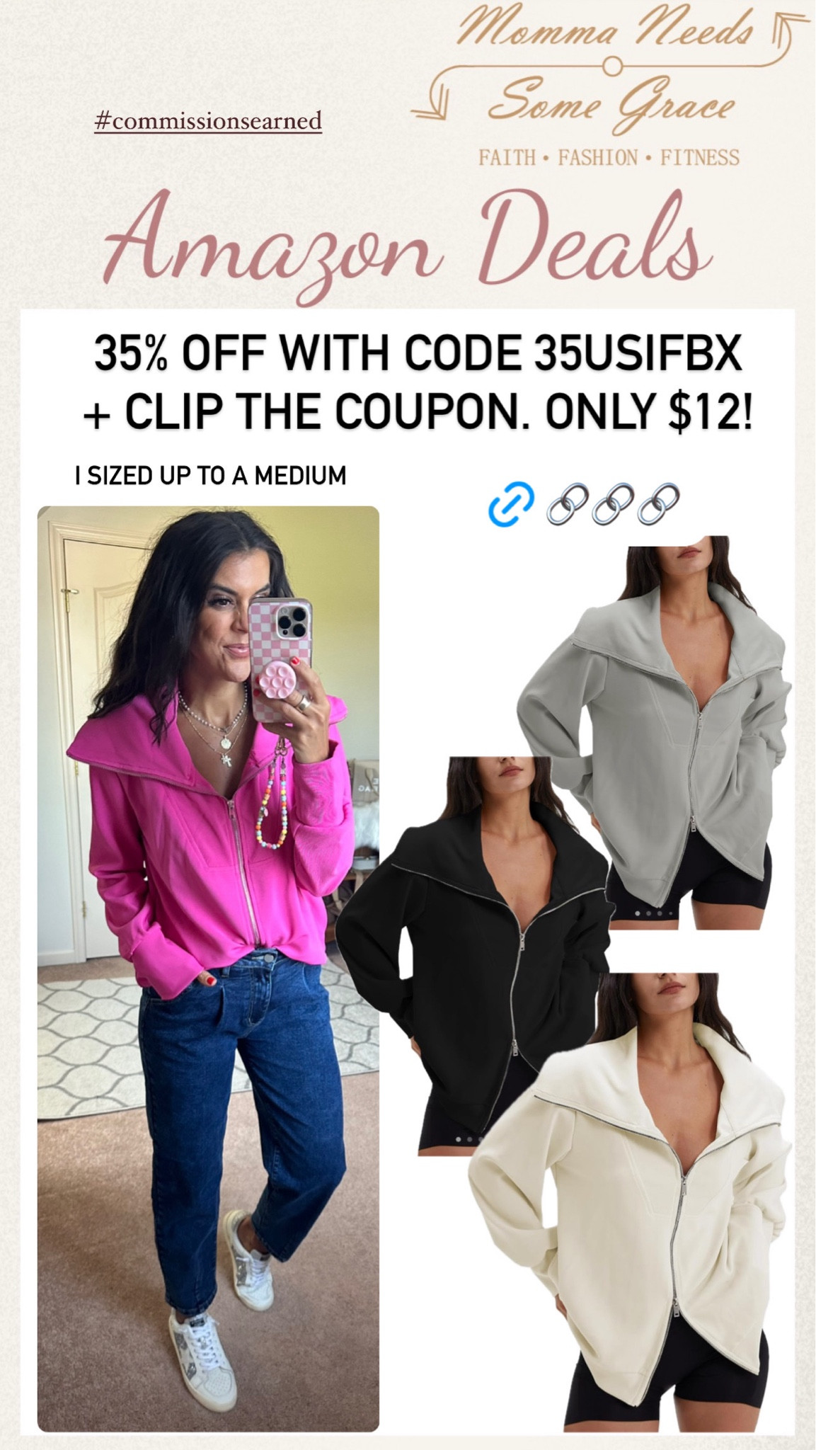 Sweater on promo! Size medium. Ends 8/11

35% off with code 35USIFBX
+ clip the coupon 
Only $12!

#LTKFindsUnder100 #LTKStyleTip #LTKSaleAlert