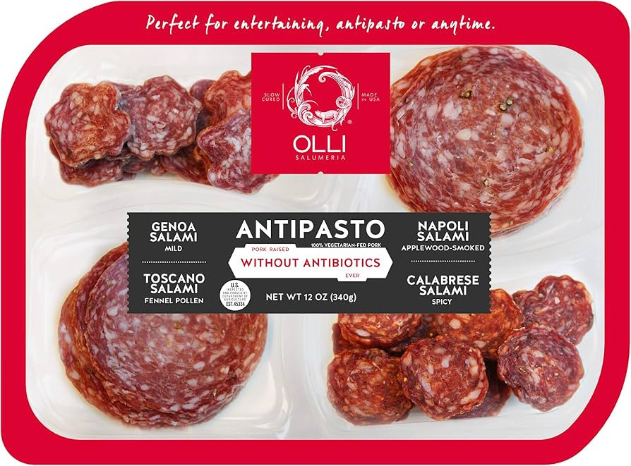 Olli Salumeria Genoa-Napoli-Toscano-Calabrese Salami Tray, 12 oz | Amazon (US)