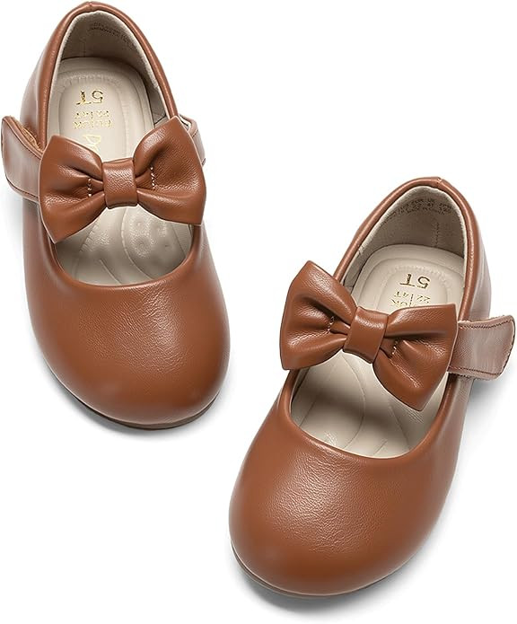DREAM PAIRS Toddler Flower Girl Dress Shoes Little Girls Mary Janes Ballet Flats Ballerina Shoes ... | Amazon (US)