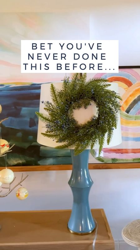Have you ever thought to hang a mini wreath on a lampshade?! It’s such a cute and easy way to make your space feel more festive this holiday season! The wreaths in this video are no longer available, but I’ve tagged as many available mini wreaths options as I could for you! 
#christmas #wreaths #miniwreaths #christmasdecor #holidaydecor #christmaslivingroom 

#LTKhome #LTKSeasonal #LTKHoliday