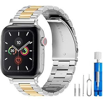 U191U Band Compatible with Apple Watch 38mm 42mm Stainless Steel Wristband Metal Buckle Clasp iWa... | Amazon (US)