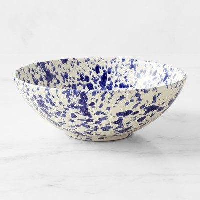 Splatter Ceramic Italian Hand-Glazed Serving Bowl | Williams-Sonoma