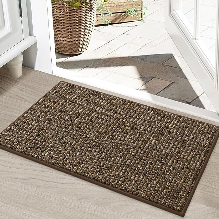 BEQHAUSE Dirt Trapper Door Mat 20" x 32", Non-Slip Washable Doormats Entrance Mat, Dirt Resistant... | Amazon (US)