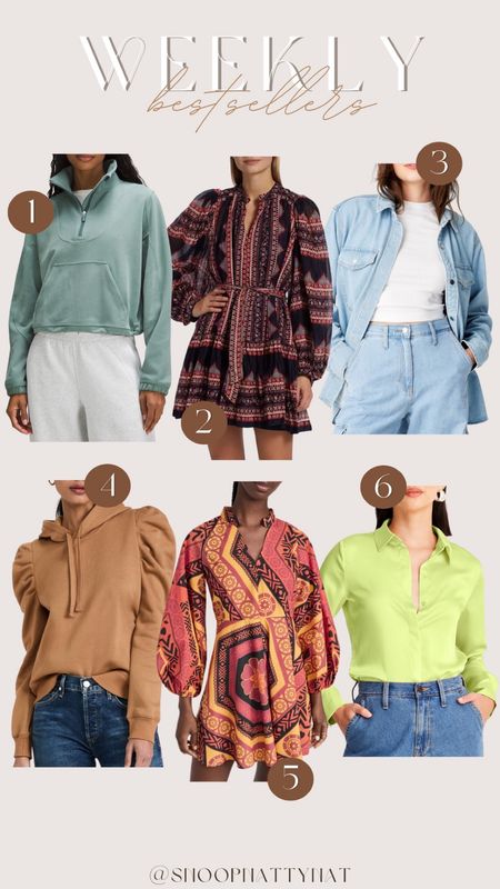 Weekly best sellers - fall fashion - fall outfit ideas - fall dresses - casual fall outfit inspo - fall blouses - Lulu - target - Shopbop 

#LTKstyletip #LTKSeasonal