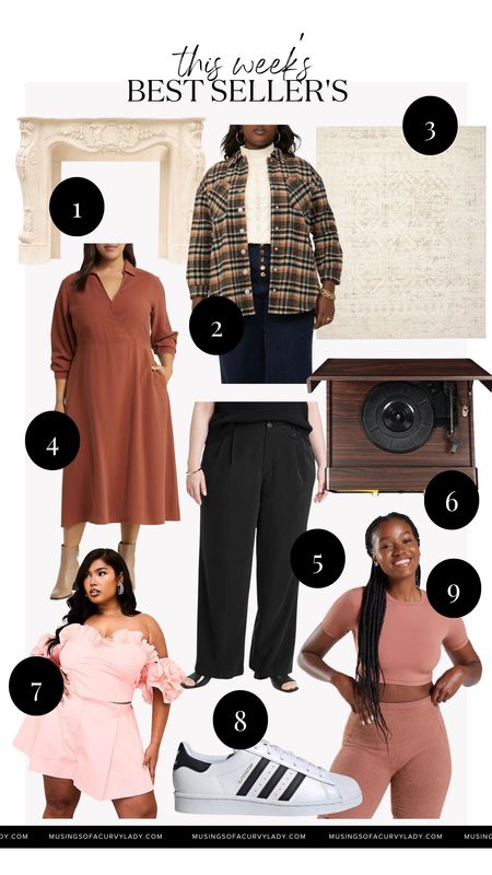 This week’s bestsellers!

Fireplace, area rug, flannel, midi dress, trousers, workout top, two piece set, adidas sneakers, record player 

#LTKstyletip #LTKplussize #LTKSeasonal