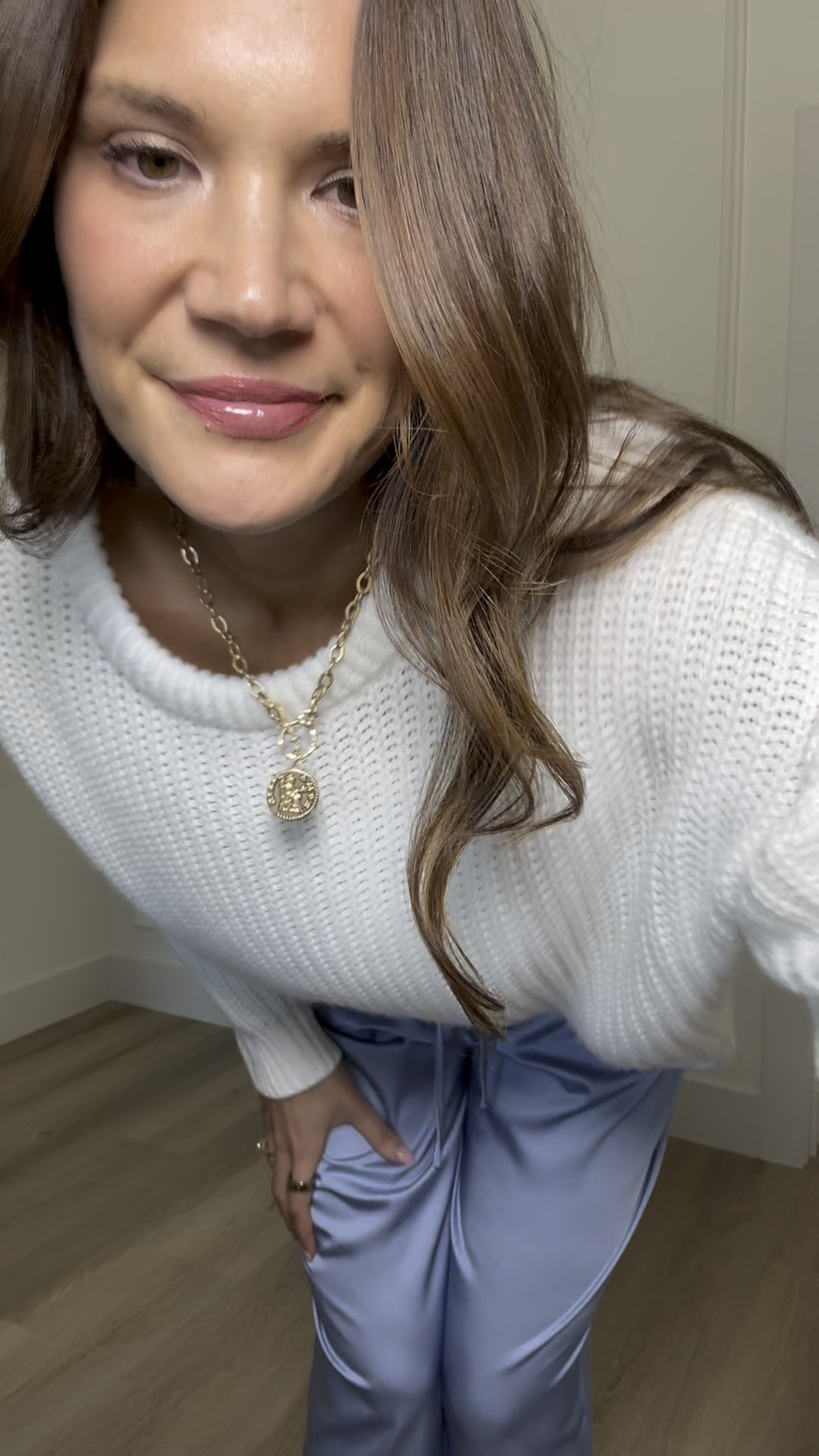 This combo feels elevated but still comfortable. The white sweater is perfect with these silk light blue pants. Great for dinners, events, or polished travel outfit. 
Tall girl friendly wear blue silk pants Amazon finds women's fashion travel wear vacations outfit of the day 6 foot girls style everyday wear date night light blue pants Stang and Co 

#LTKdayinmylife #LTKSeasonal #LTKmomlife