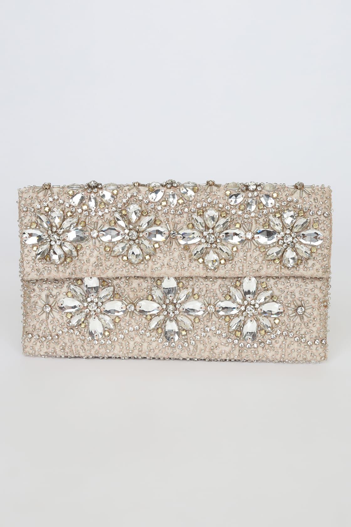 Gleaming Sight Silver Multi Rhinestone Clutch | Lulus (US)