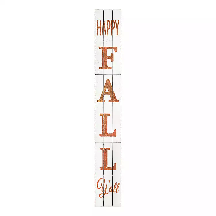 White Happy Fall Y'all Porch Board | Kirkland's Home