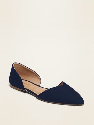 Pointy-Toe D&#x27;Orsay Flats for Women | Old Navy (US)