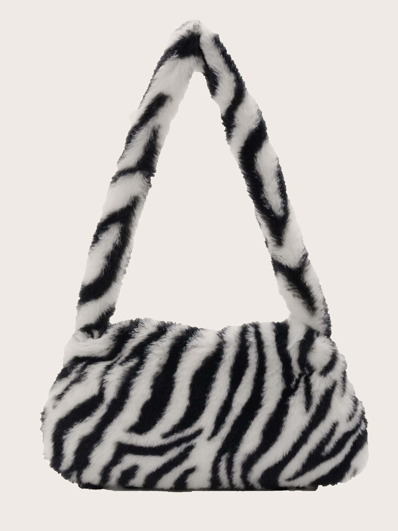Zebra Pattern Shoulder Bag | ROMWE