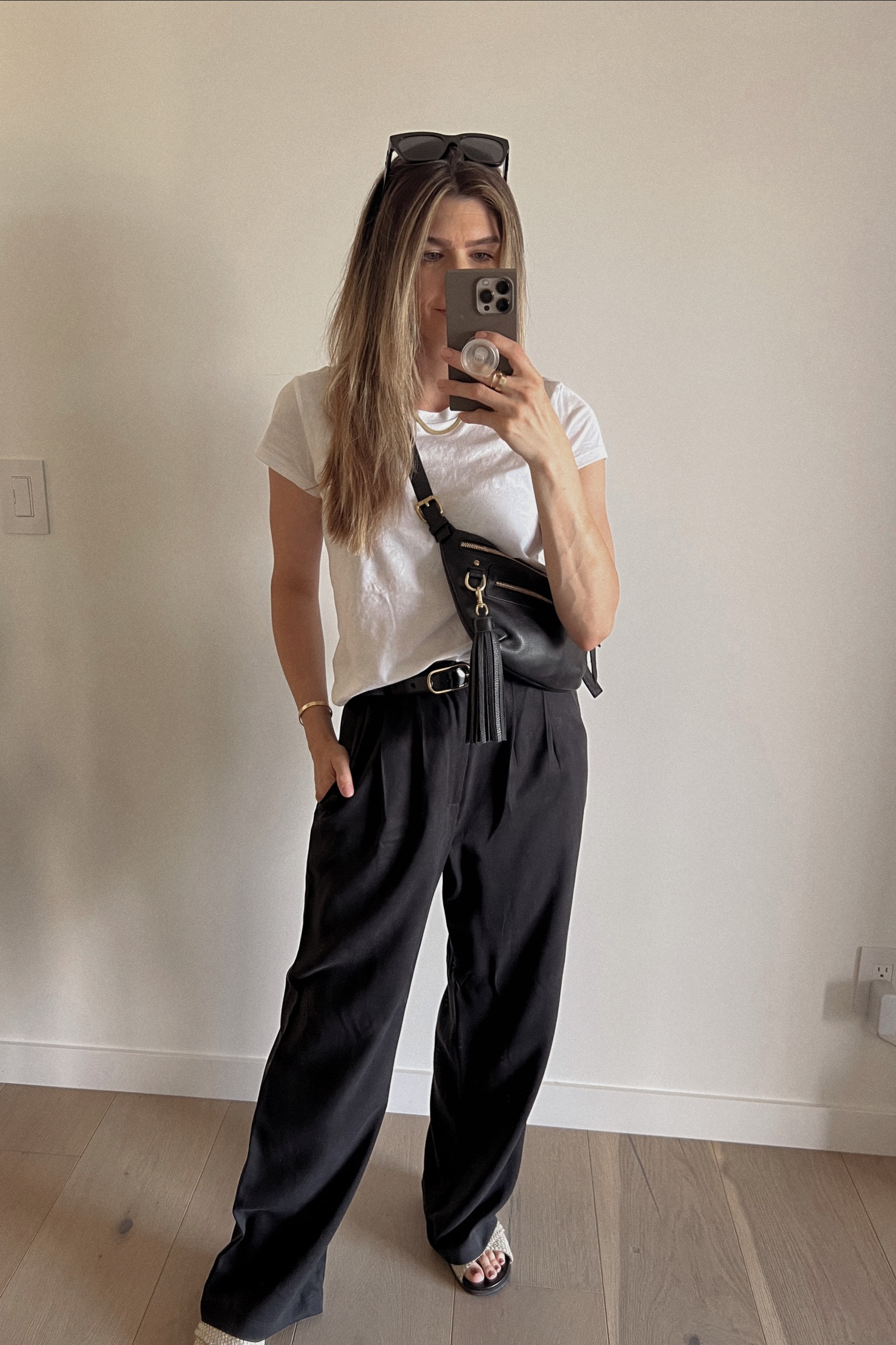 keeping it easy and effortless in a white tee and trousers. slouchy on momming of two days. 

#LTKshoecrush #LTKstyletip