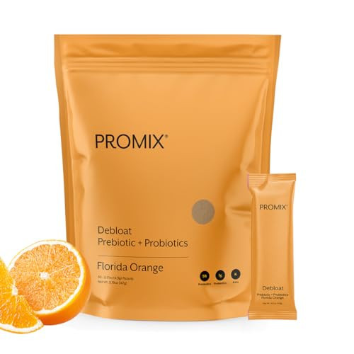 ProMix Nutrition Debloat Prebiotics and Probiotics with Baobab - Rich in Vitamin C, Bloating Relief, Immune Support - Orange - 30 Servings (Pack of 30) | Amazon (US)