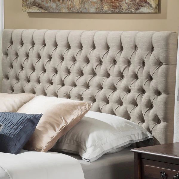 Jezebel Adjustable Full/ Queen Button Tufted Headboard by Christopher Knight Home | Bed Bath & Beyond