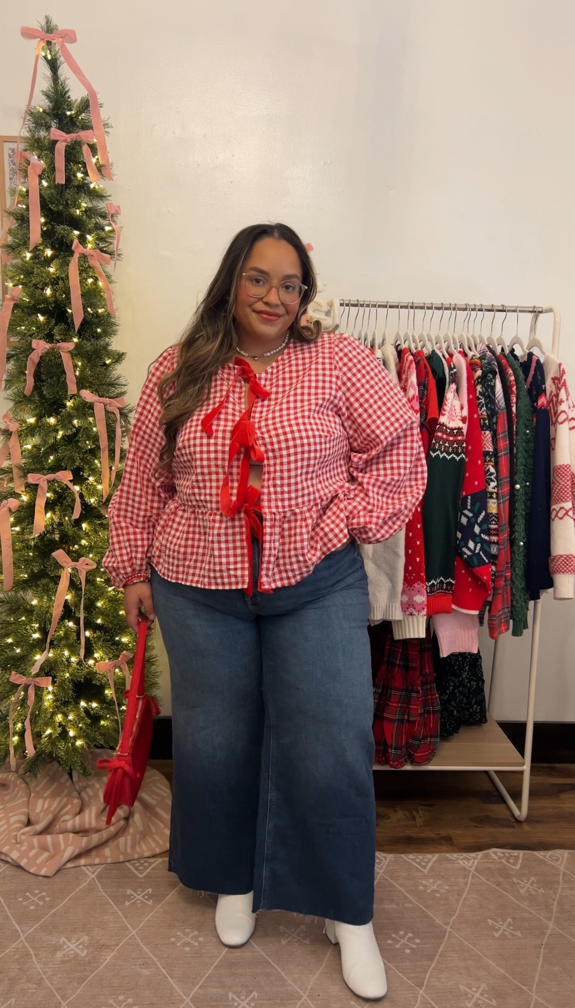 Plus size holiday outfit inspiration 
Affordable fashion 
Casual cute 

#LTKPlusSize #LTKHoliday #LTKootd