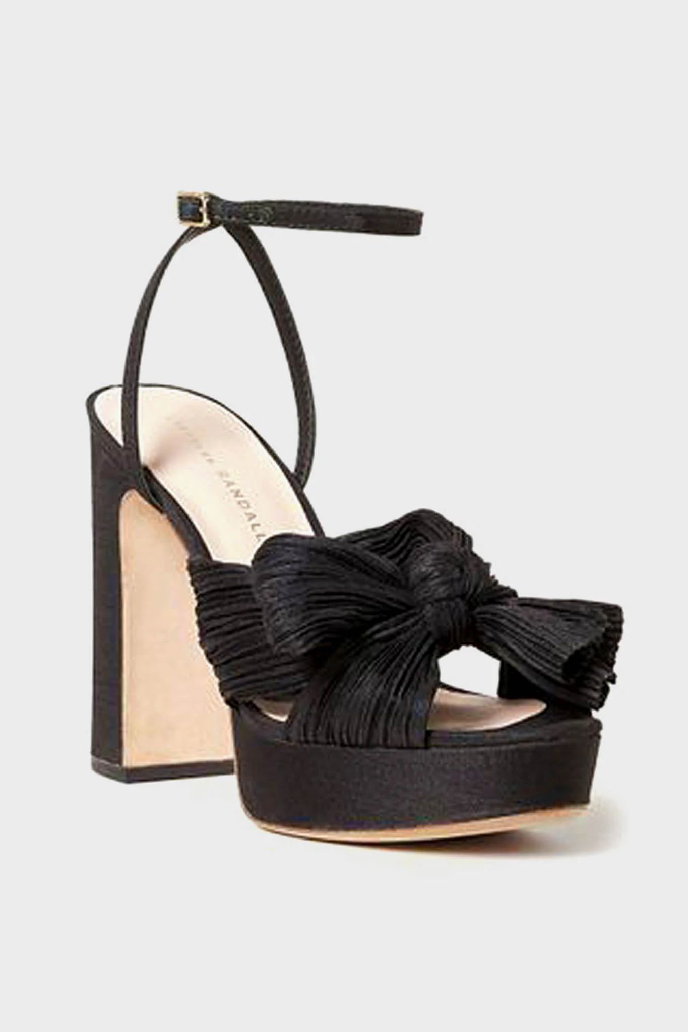 Black Taffeta Natalia Heels | Tuckernuck (US)